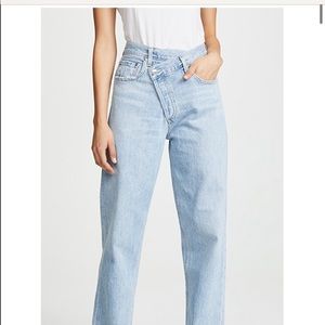 ISO Agolde crisscross jeans